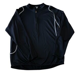 Zoot‎ Sports Mens 1/4 Zip Pullover Long Sleeve Performance Top Black